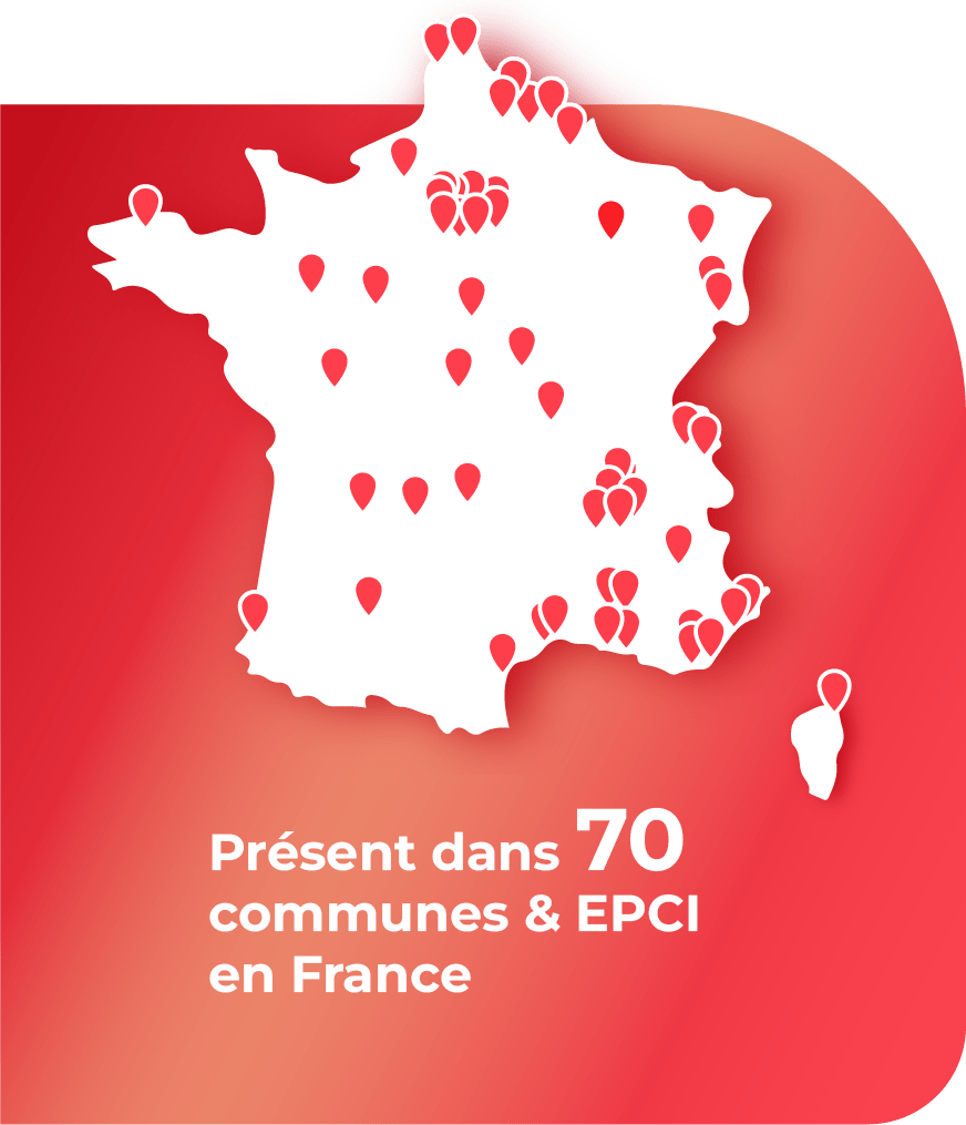 Carte de france des clients